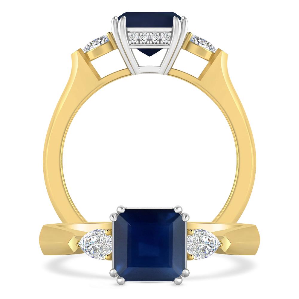 Yellow Gold - Sapphire