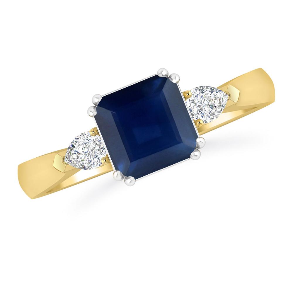 Yellow Gold - Sapphire