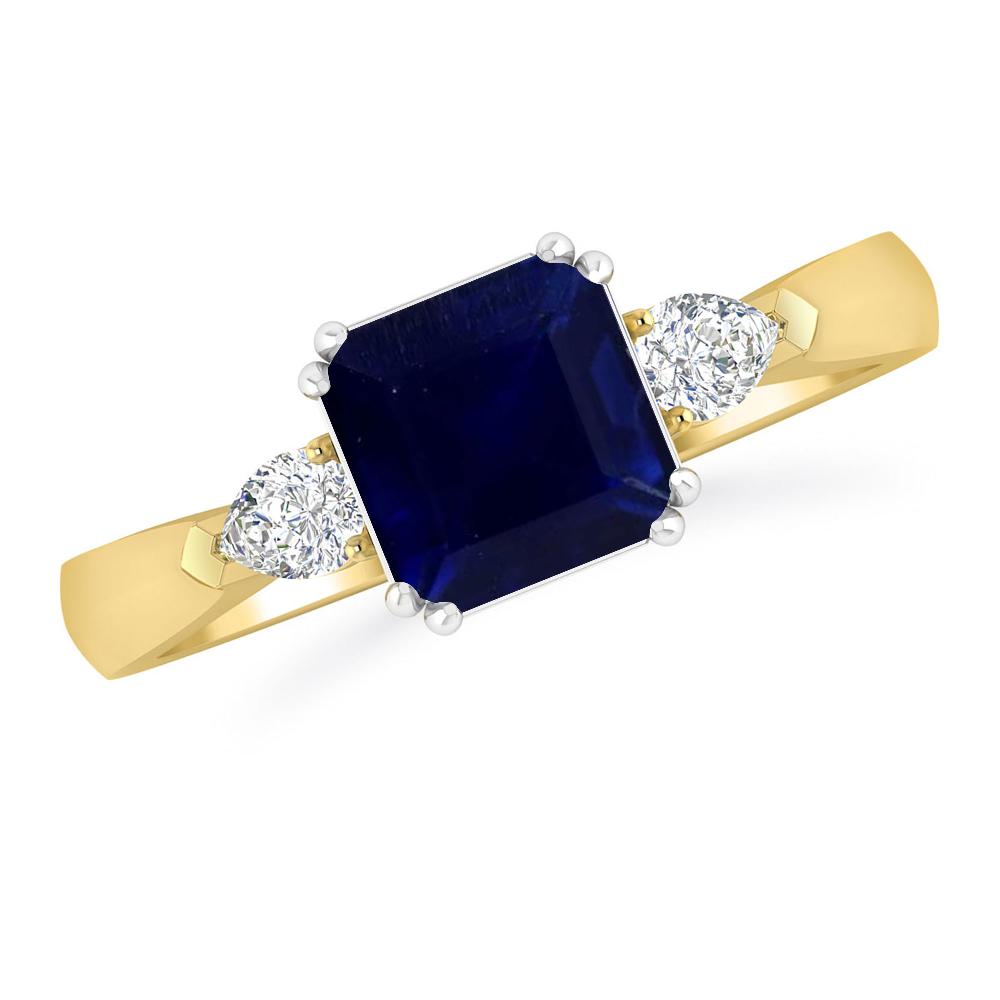 Yellow Gold - Sapphire