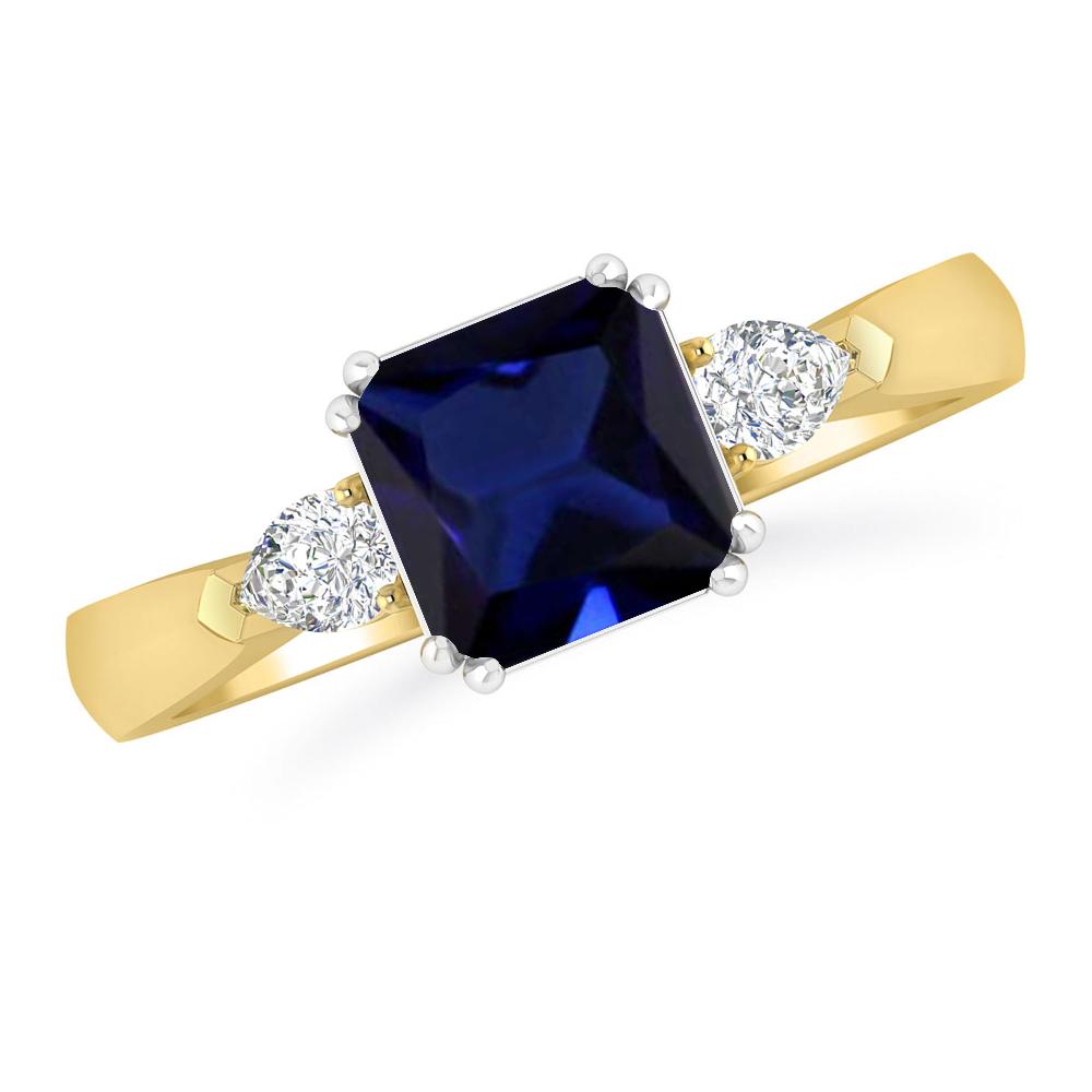 Yellow Gold - Sapphire