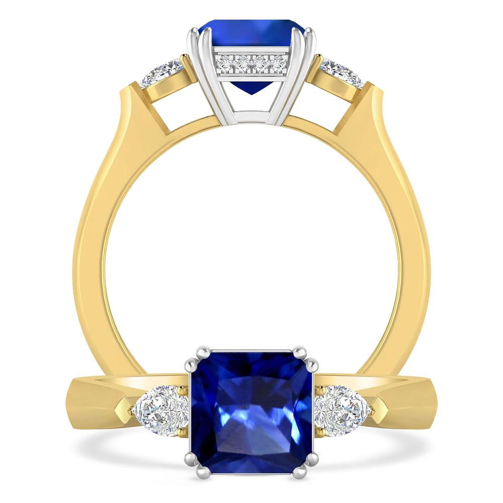 Yellow Gold - Sapphire