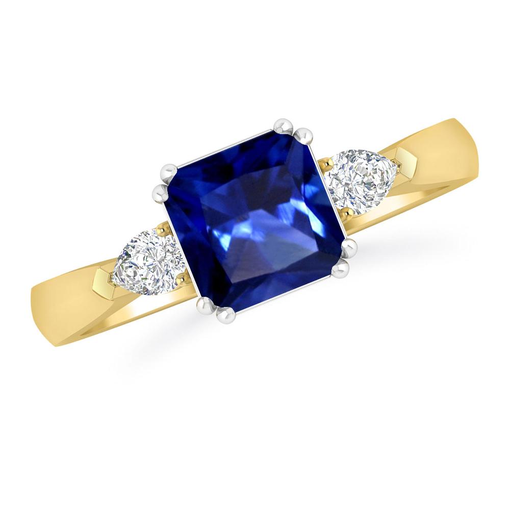 Yellow Gold - Sapphire