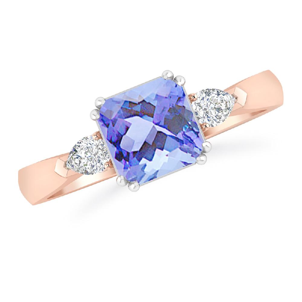 Rose Gold - Tanzanite