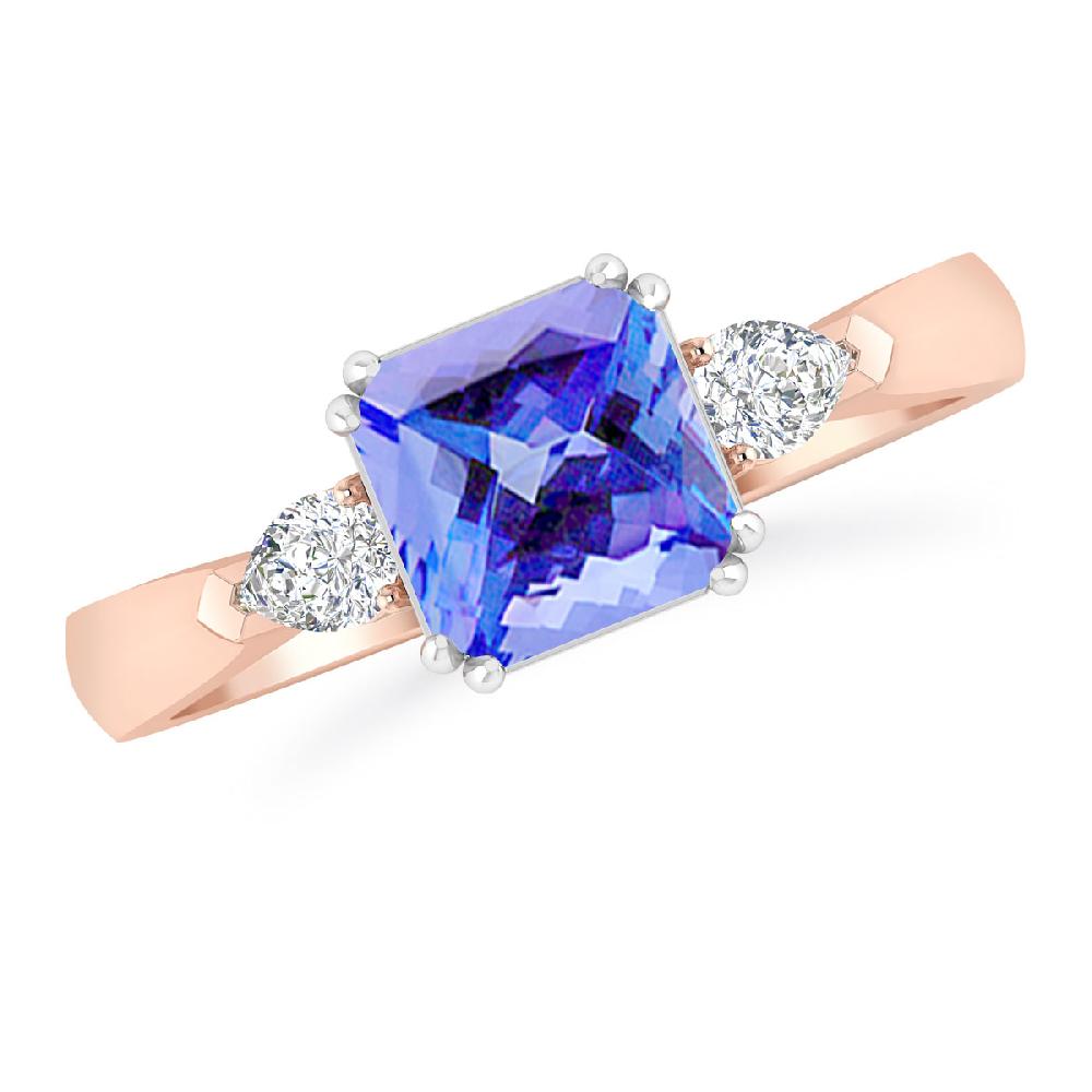 Rose Gold - Tanzanite