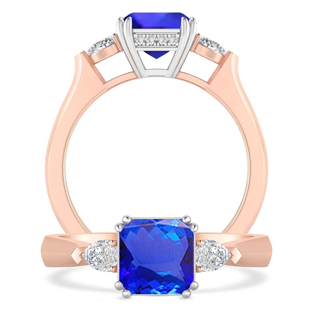 Rose Gold - Tanzanite