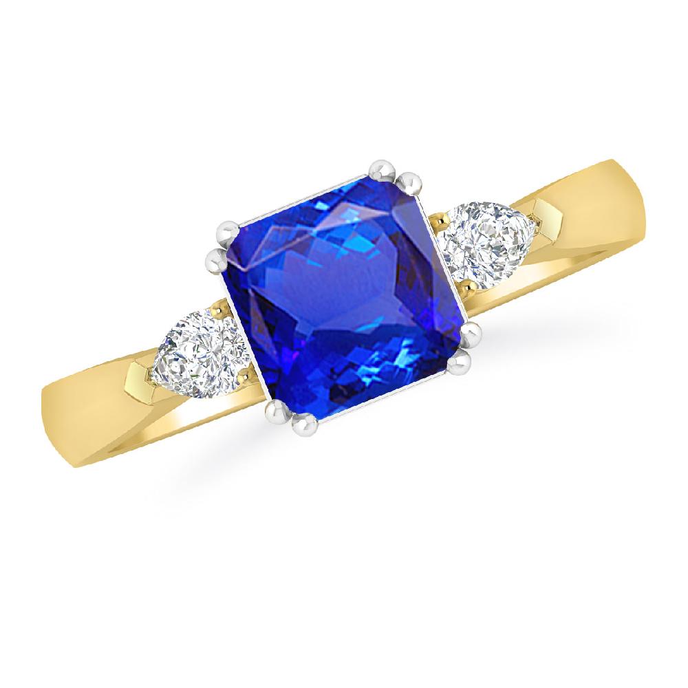 Yellow Gold - Tanzanite