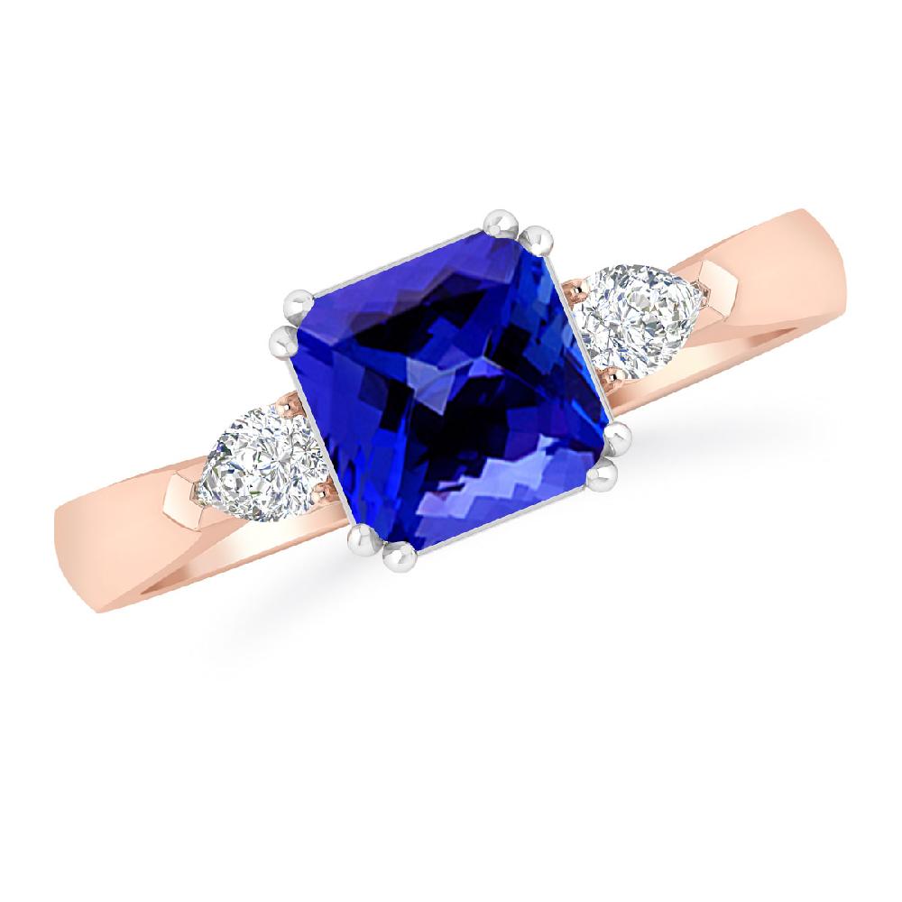 Rose Gold - Tanzanite