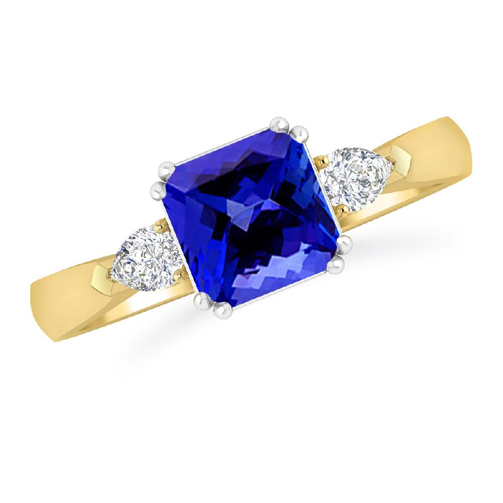 Yellow Gold - Tanzanite