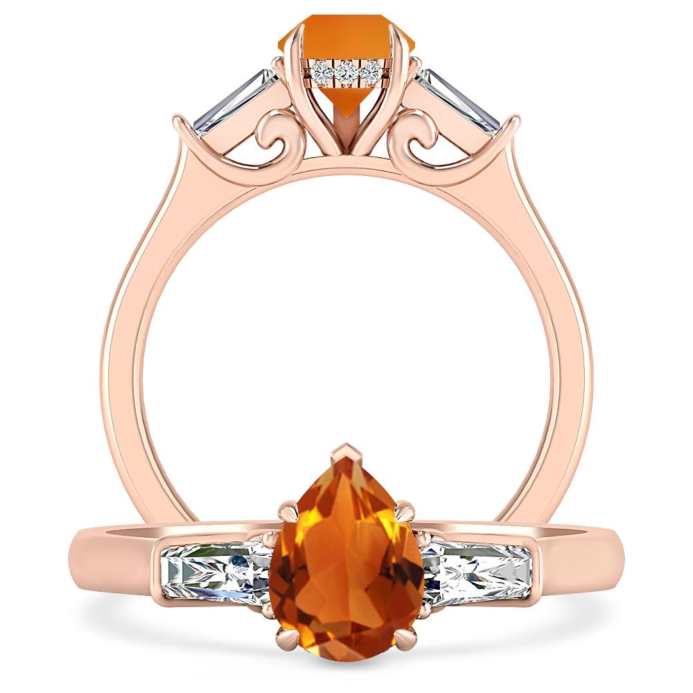 Rose Gold - Citrine