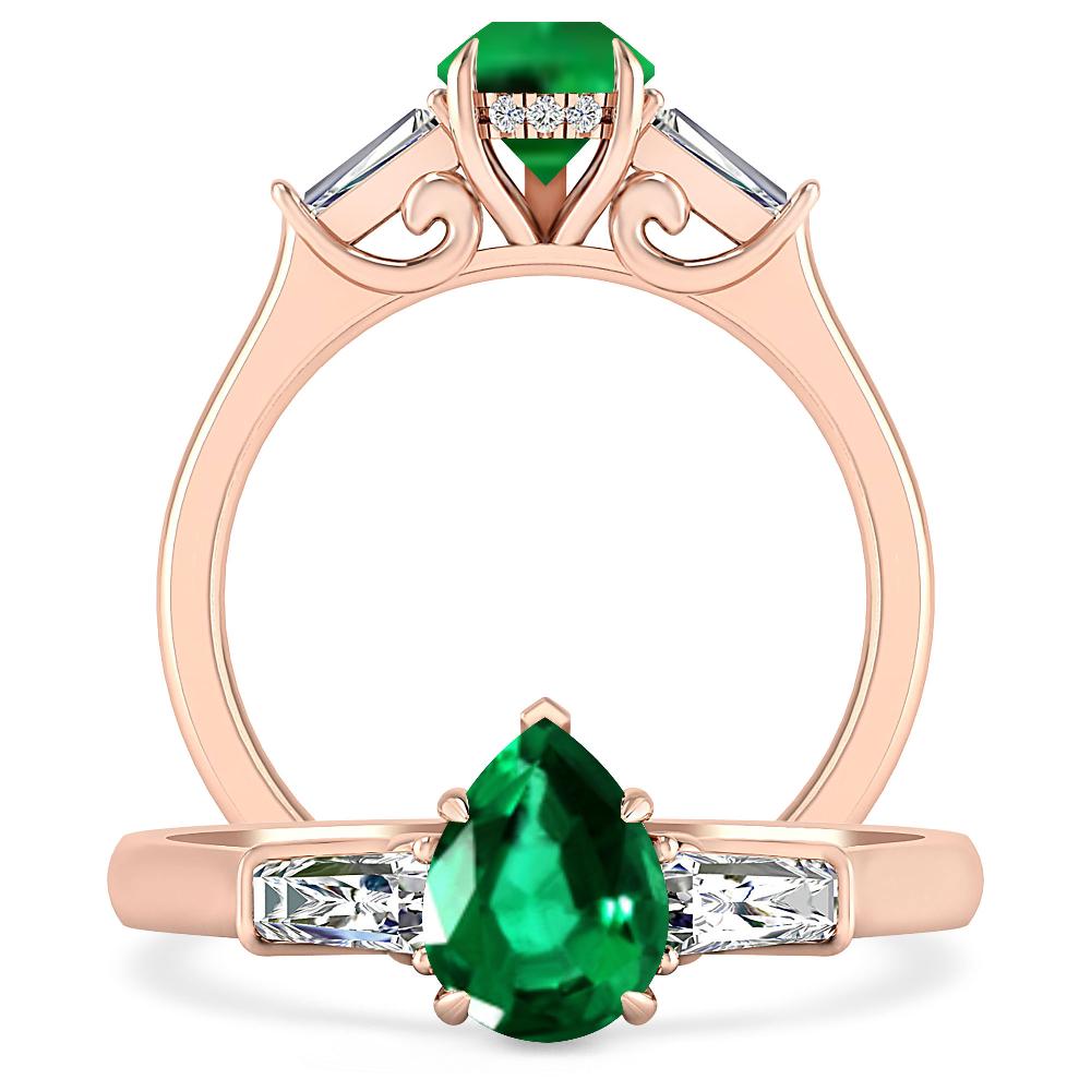 Rose Gold - Emerald