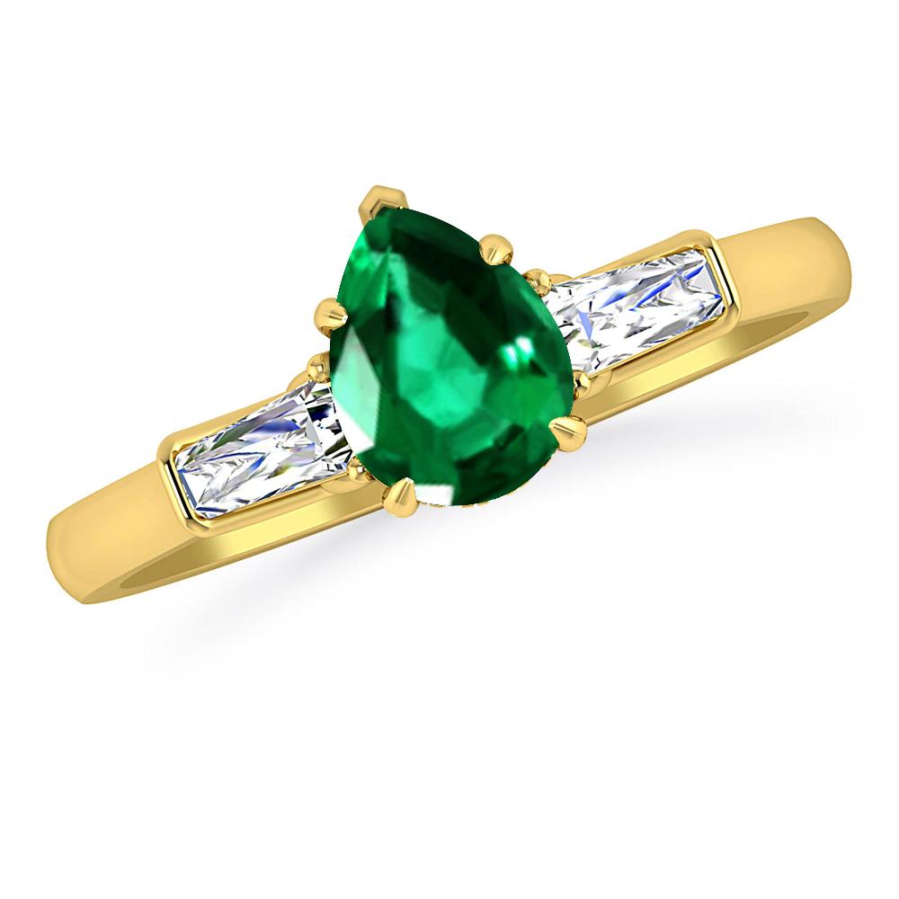 Yellow Gold - Emerald