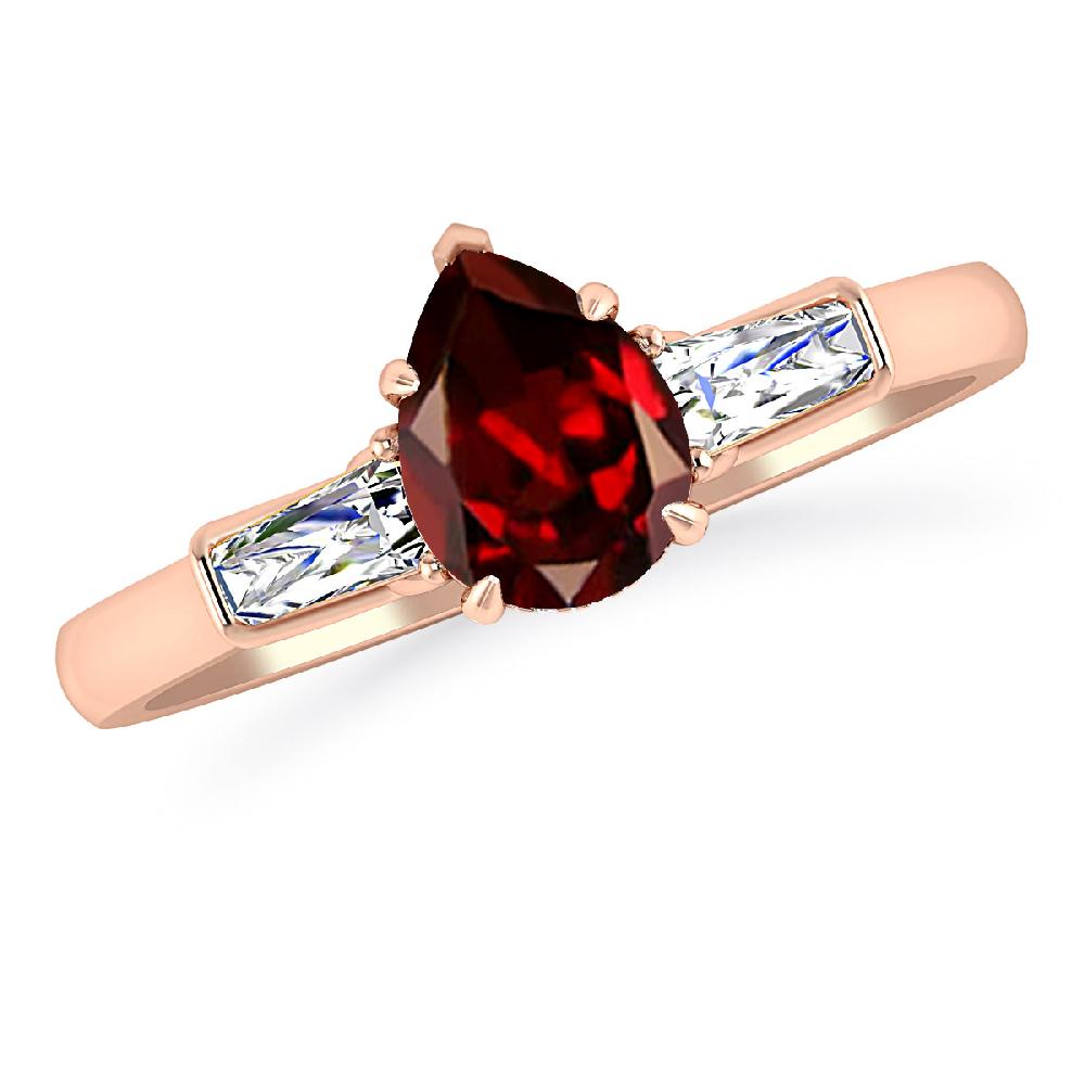 Rose Gold - Garnet