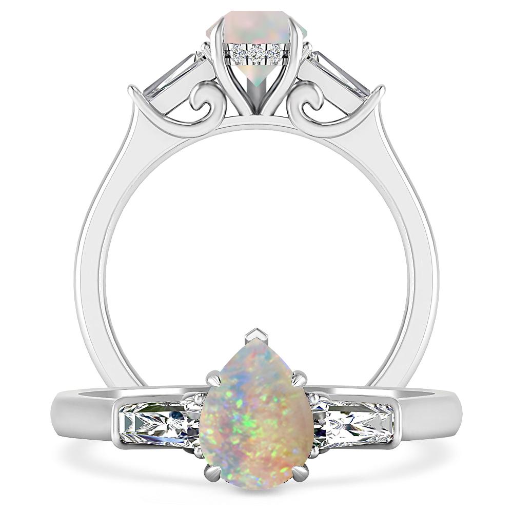 White Gold - Opal