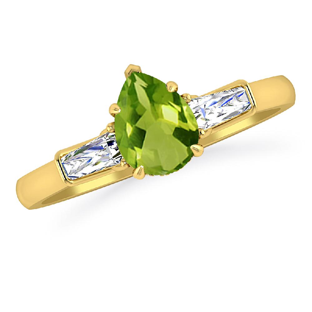 Yellow Gold - Peridot