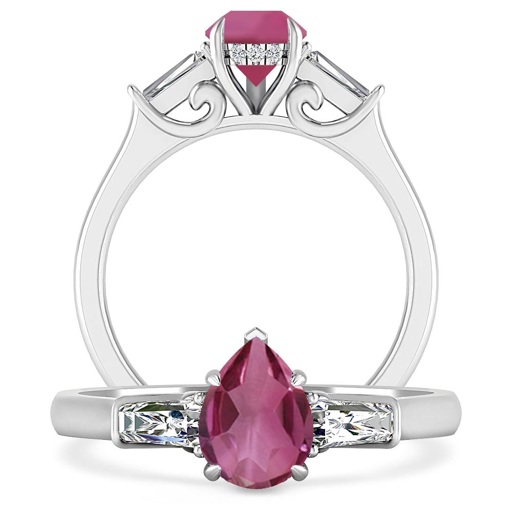 White Gold - Pink Tourmaline