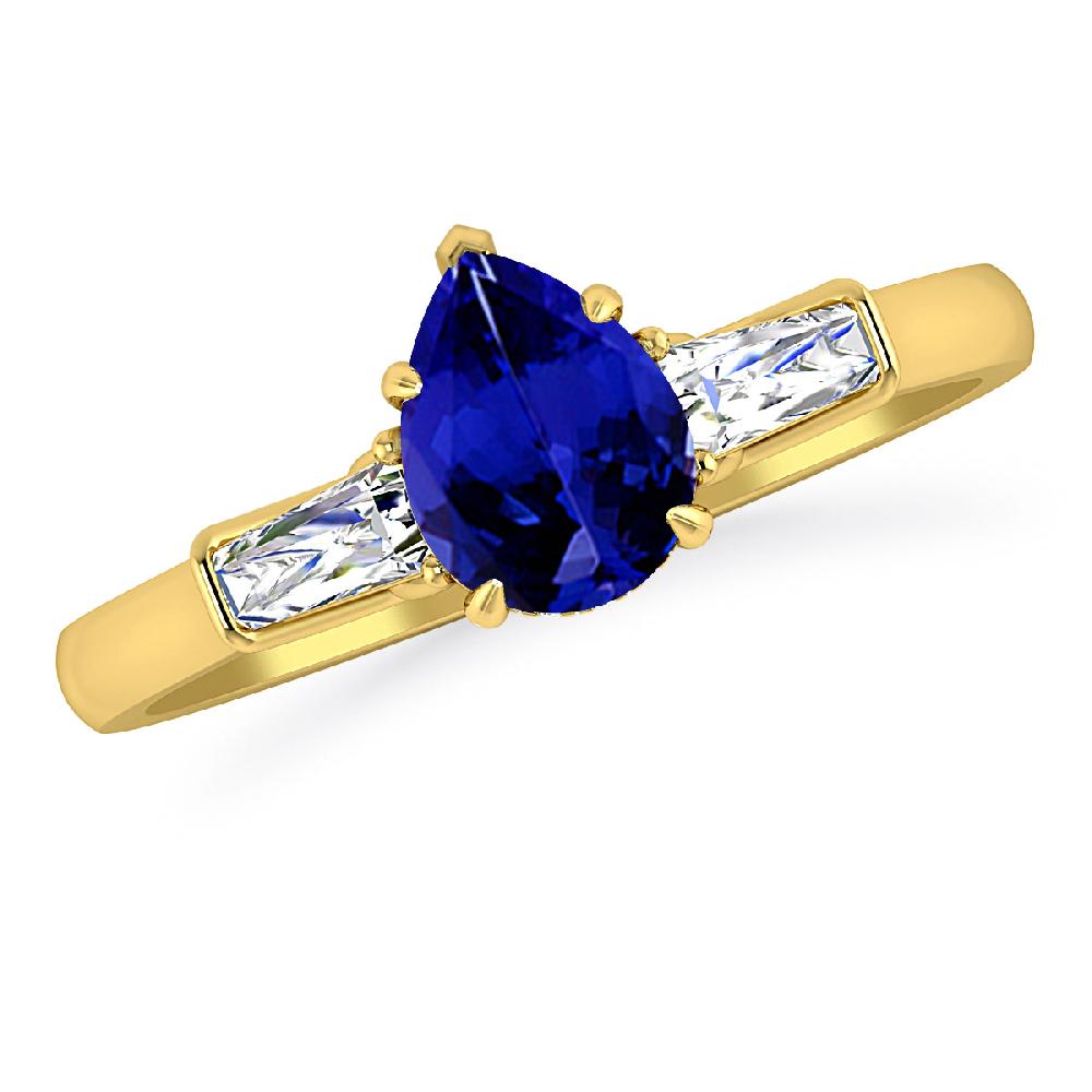 Yellow Gold - Tanzanite