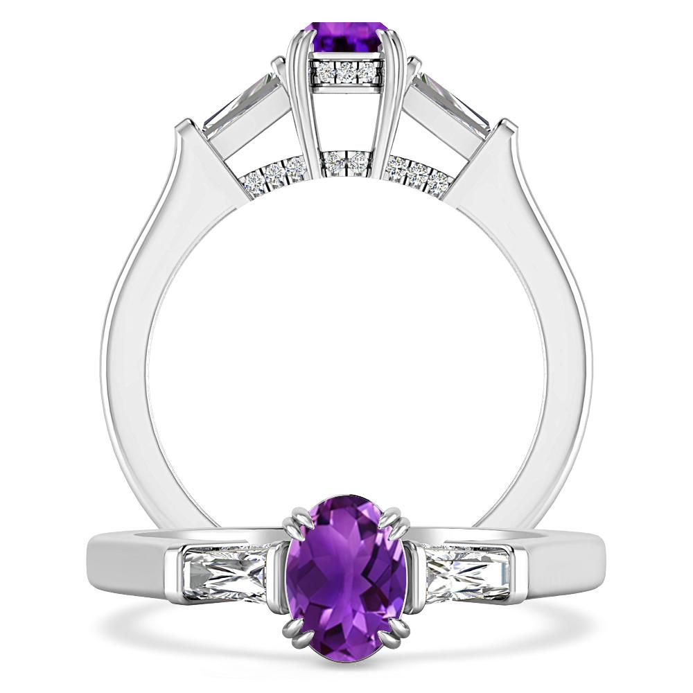 White Gold - Amethyst