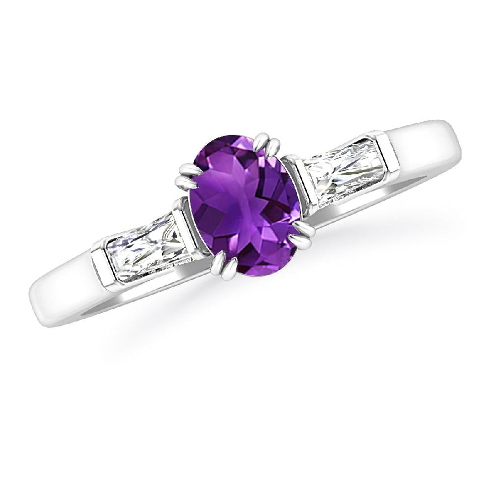 White Gold - Amethyst