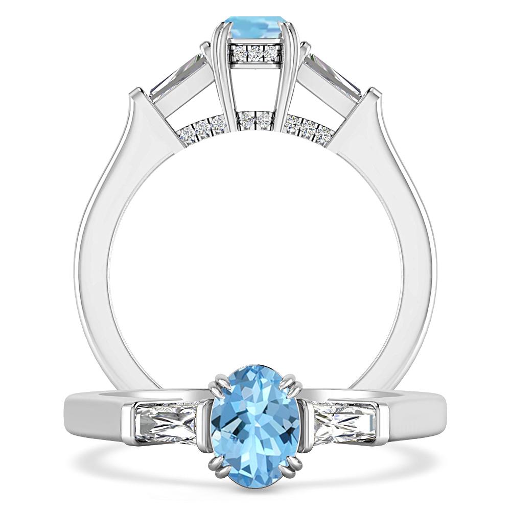 White Gold - Aquamarine