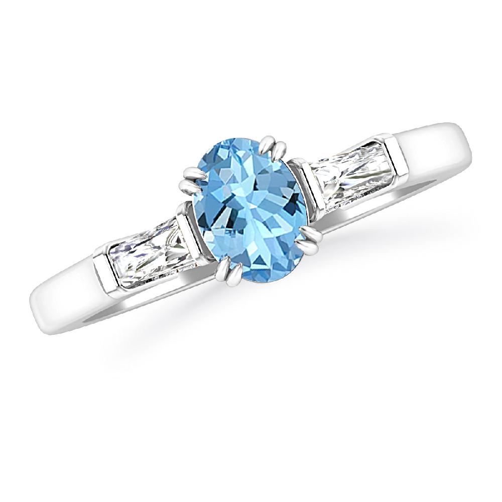 White Gold - Aquamarine