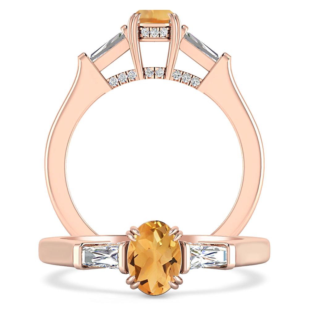 Rose Gold - Citrine