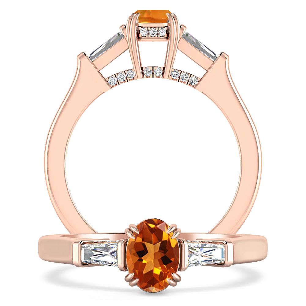 Rose Gold - Citrine