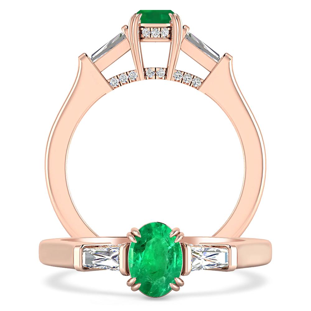 Rose Gold - Emerald