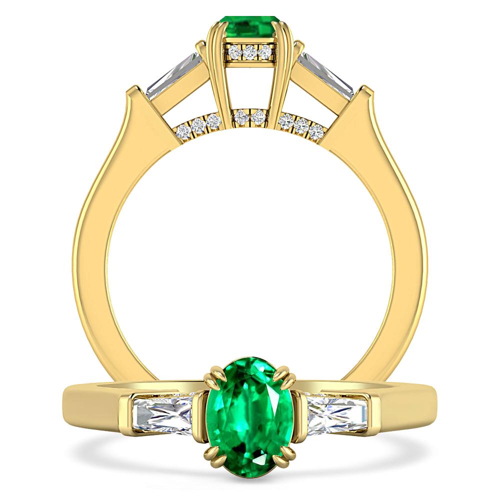 Yellow Gold - Emerald