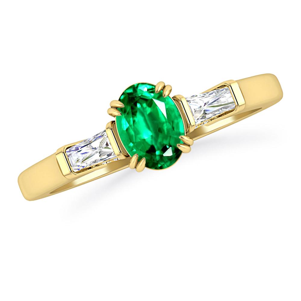 Yellow Gold - Emerald