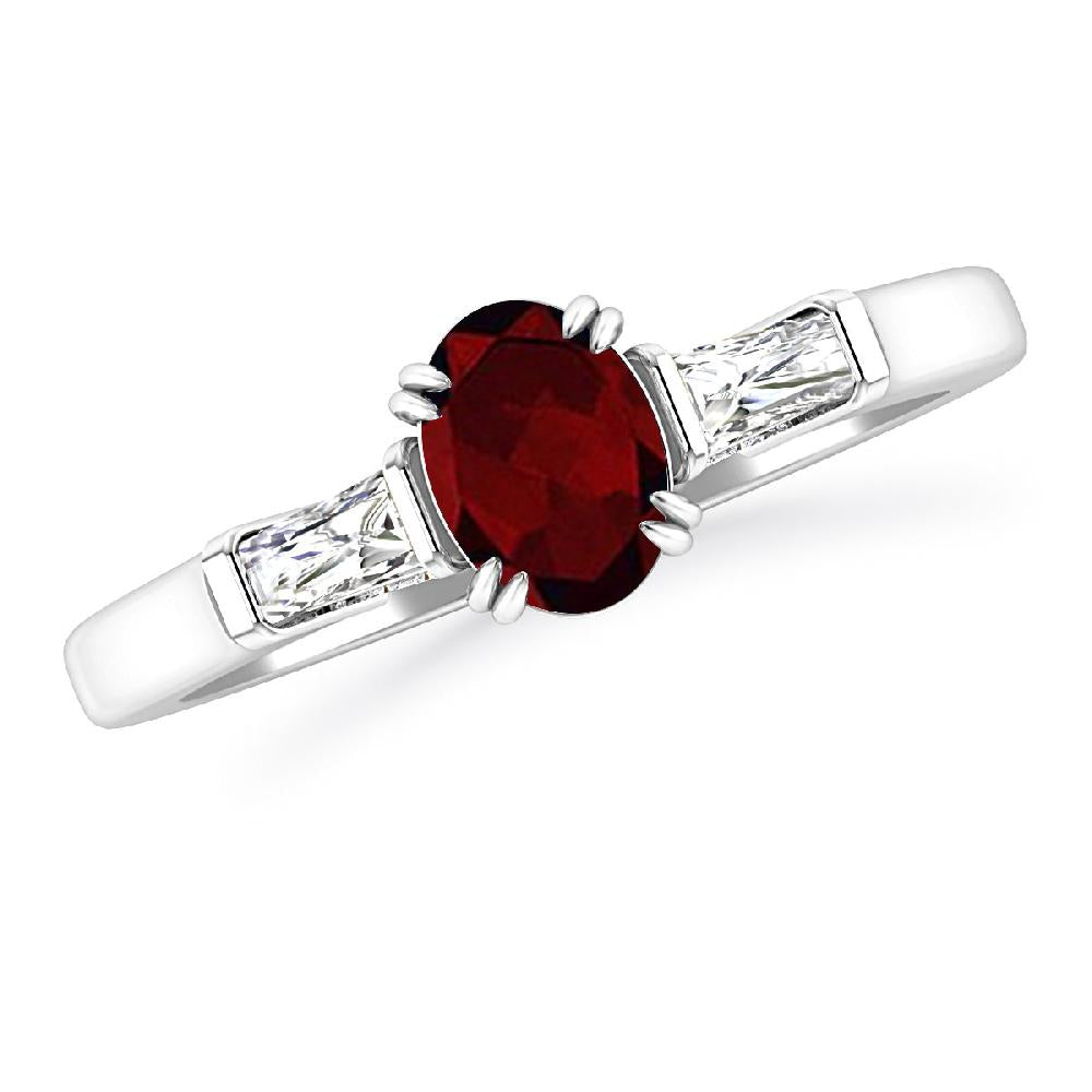 White Gold - Garnet