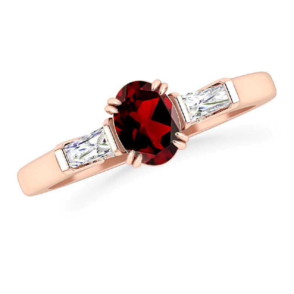 Rose Gold - Garnet