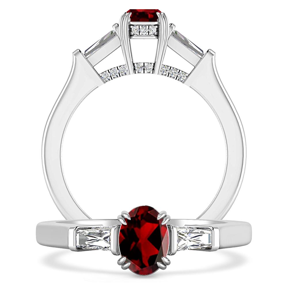 White Gold - Garnet