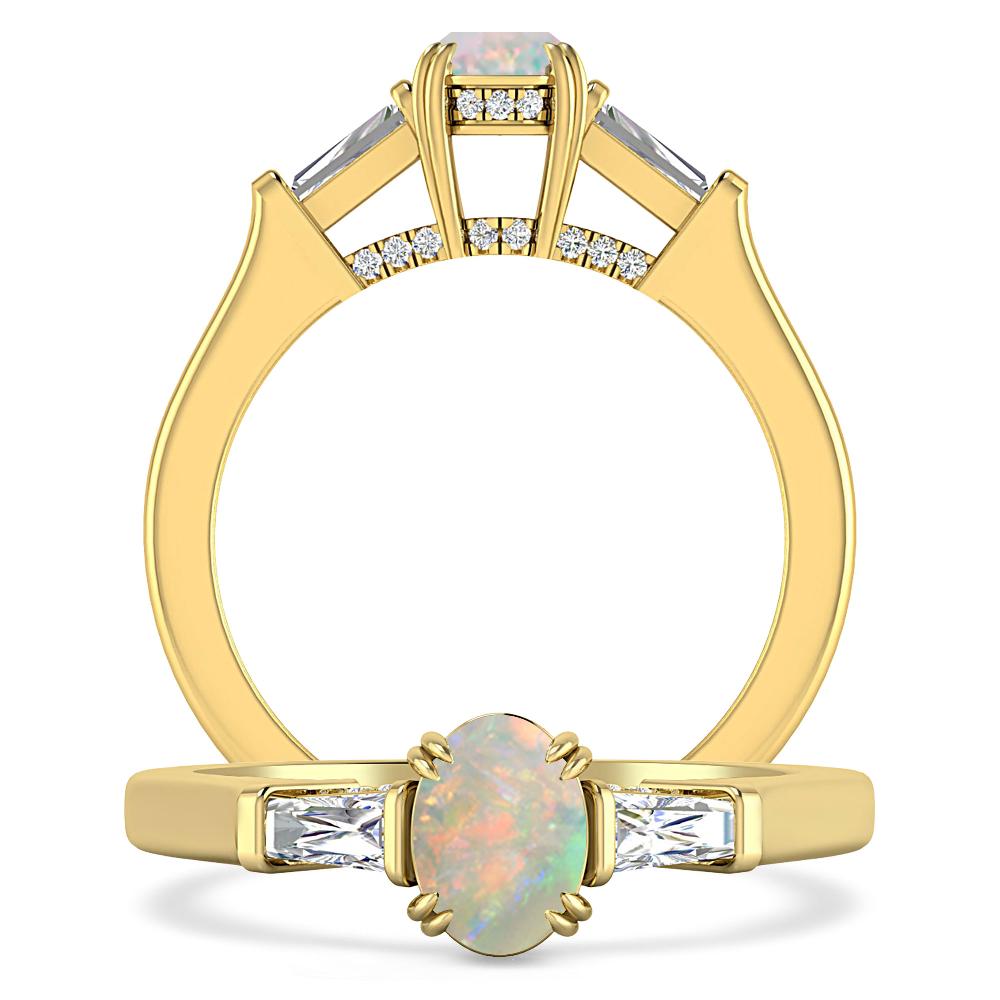 Yellow Gold - Opal