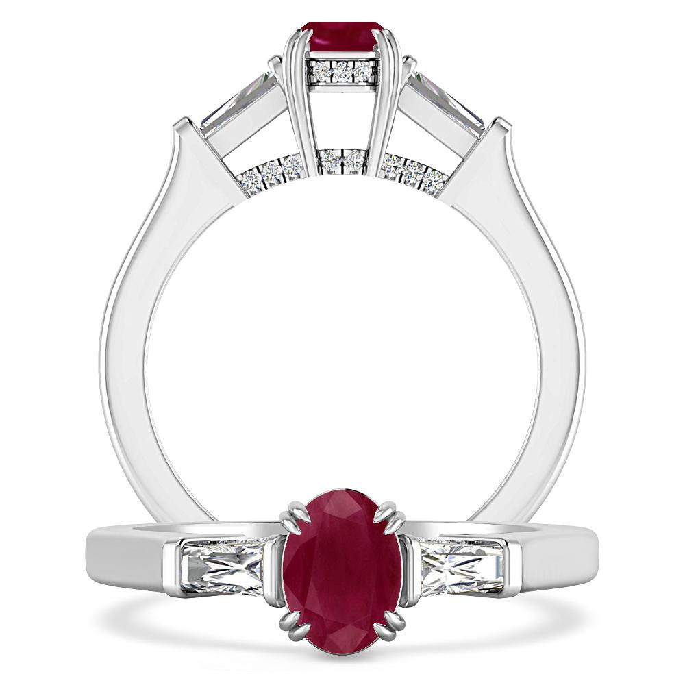 White Gold - Ruby