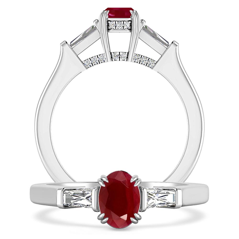 White Gold - Ruby