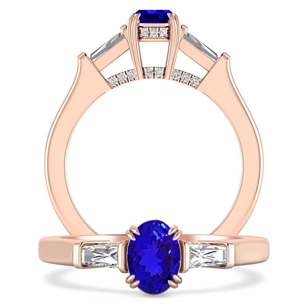 Rose Gold - Tanzanite