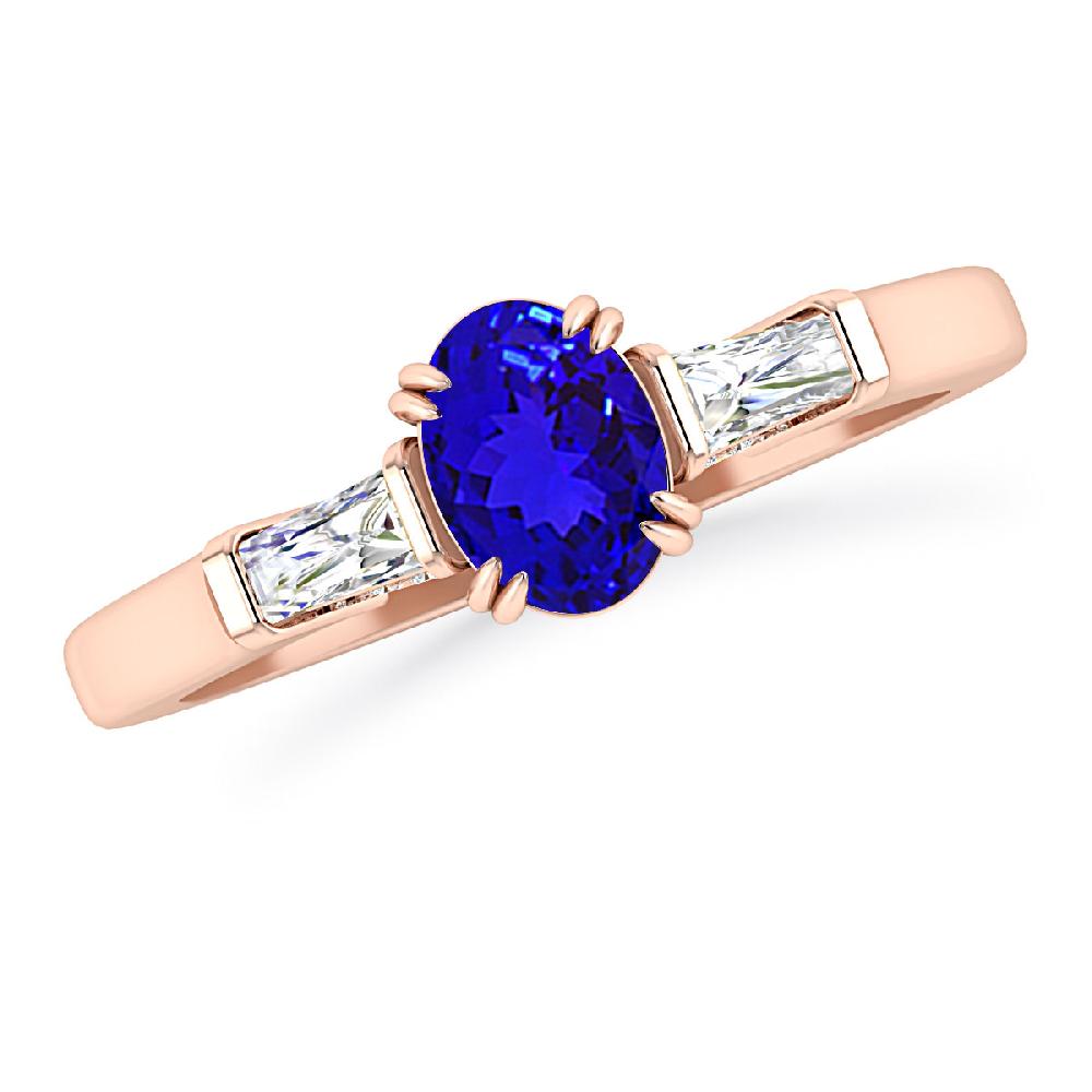 Rose Gold - Tanzanite