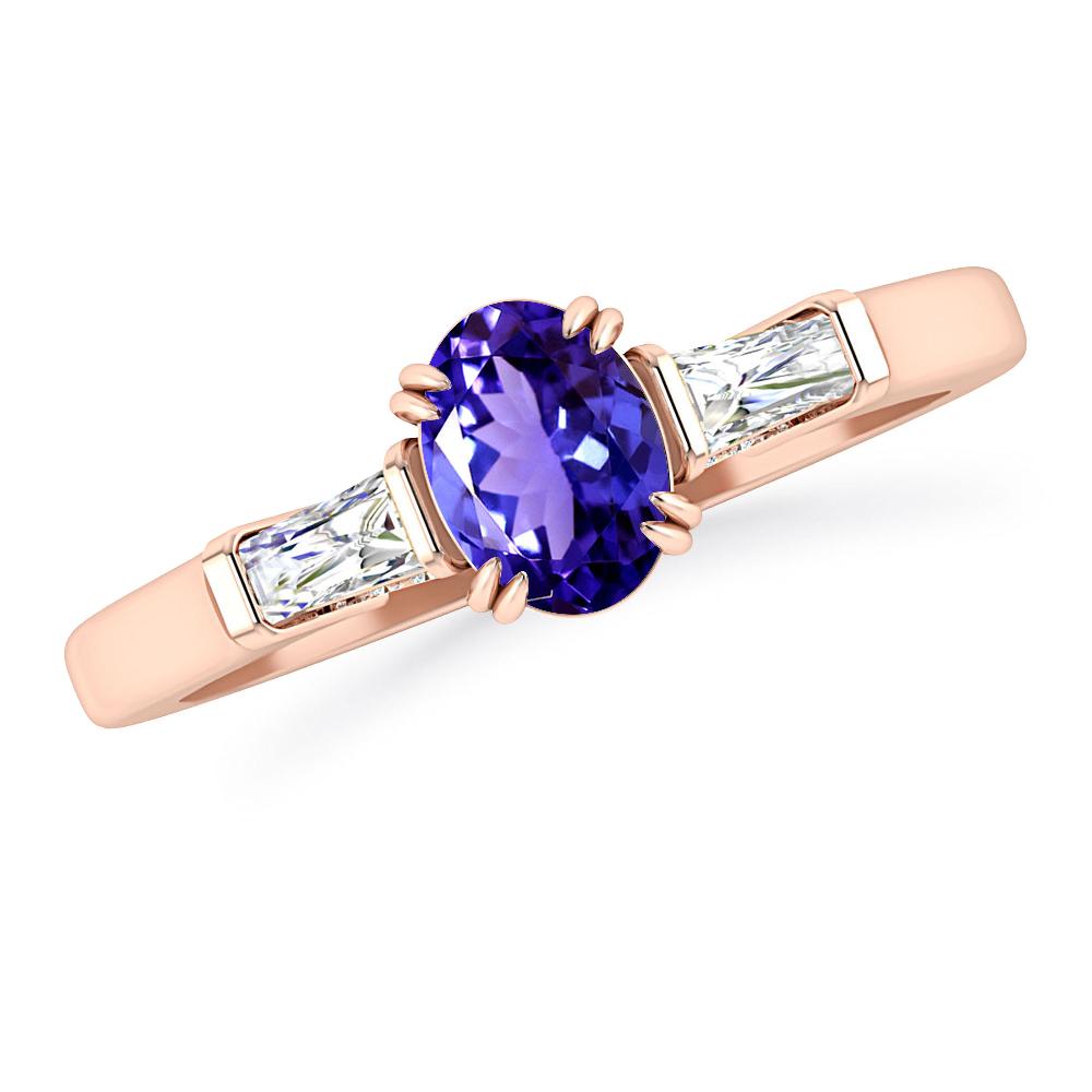 Rose Gold - Tanzanite