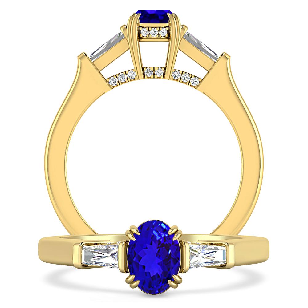 Yellow Gold - Tanzanite