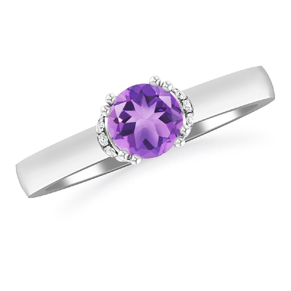 White Gold - Amethyst