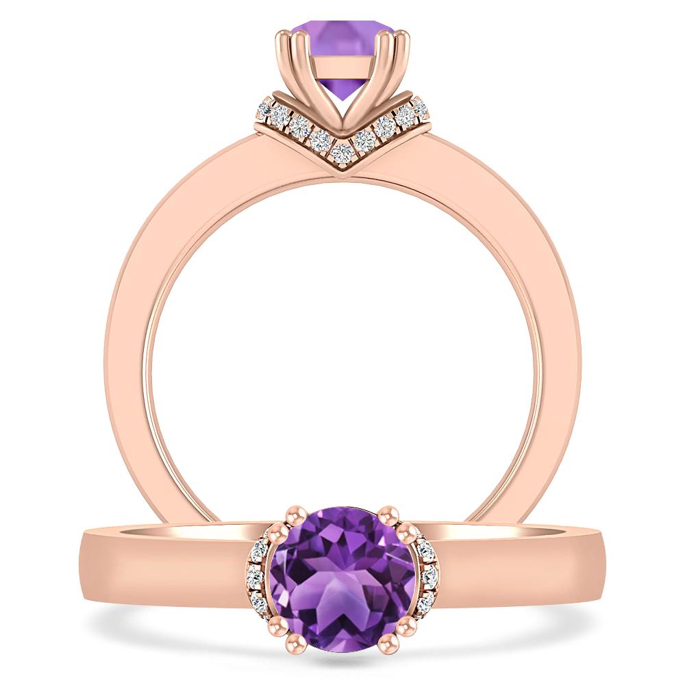 Rose Gold - Amethyst