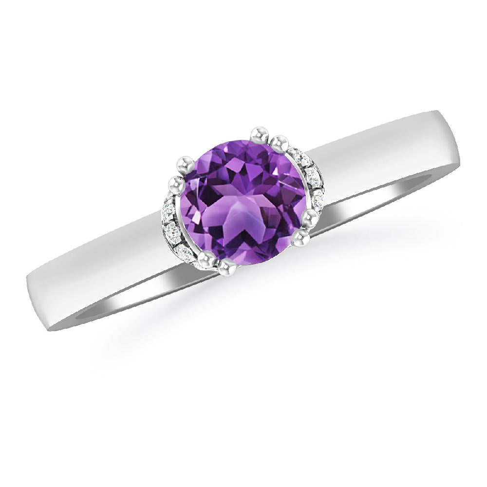 White Gold - Amethyst