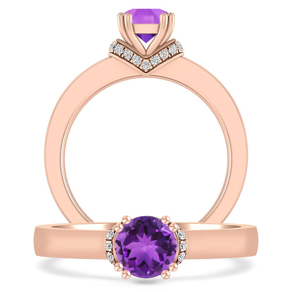 Rose Gold - Amethyst