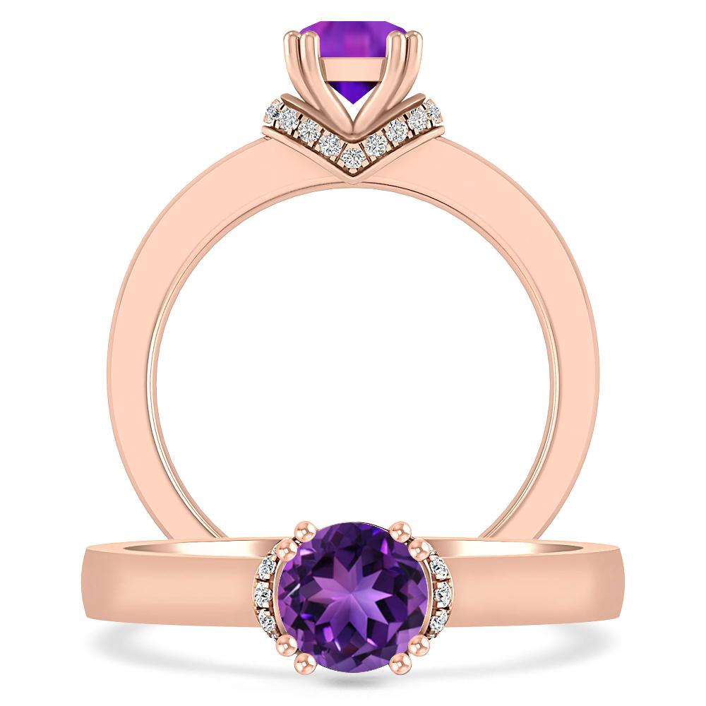 Rose Gold - Amethyst