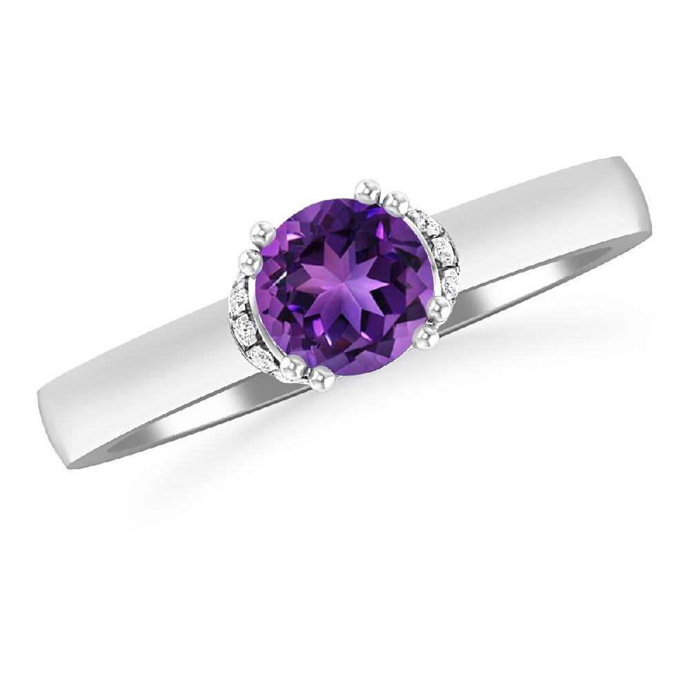 White Gold - Amethyst