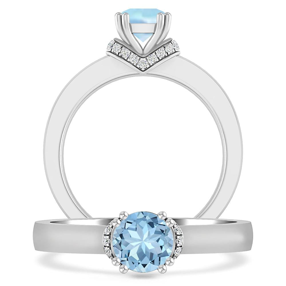 White Gold - Aquamarine