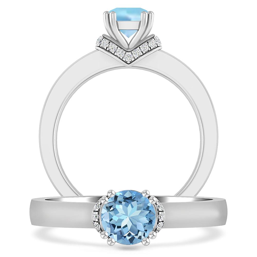 White Gold - Aquamarine