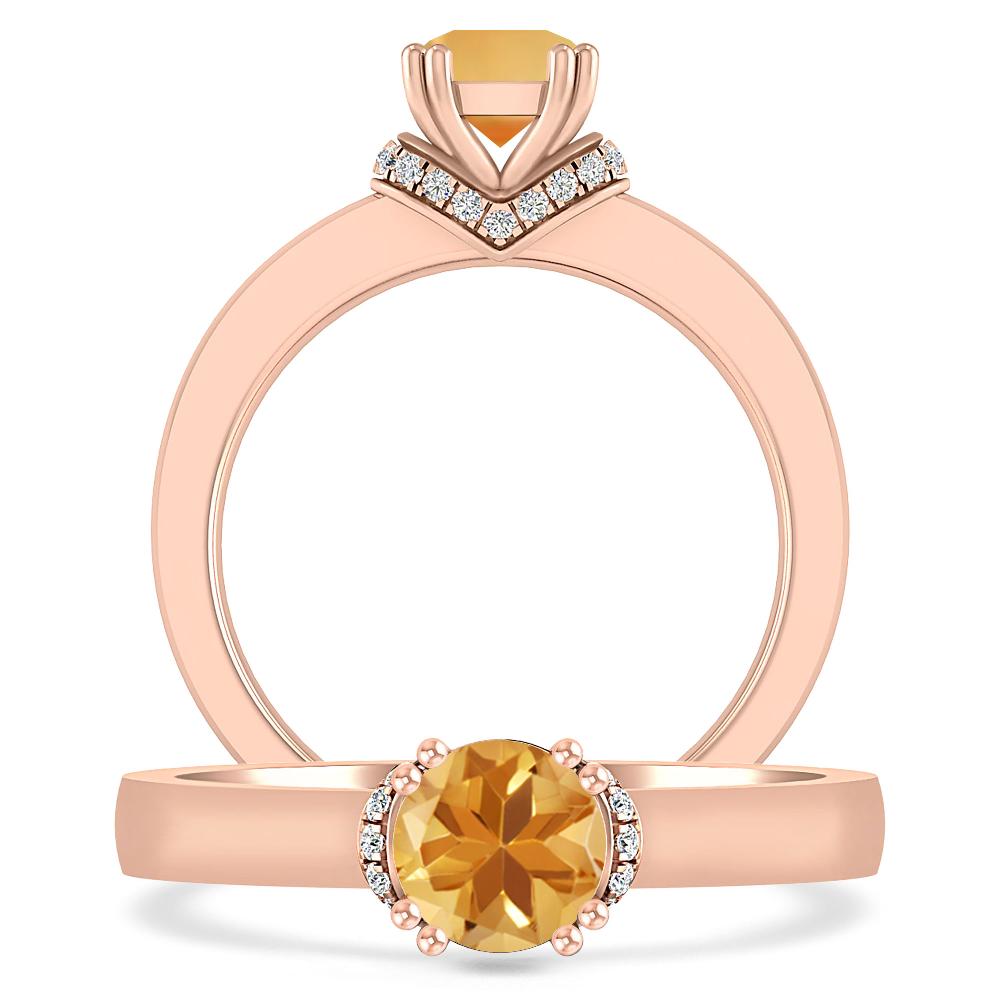 Rose Gold - Citrine