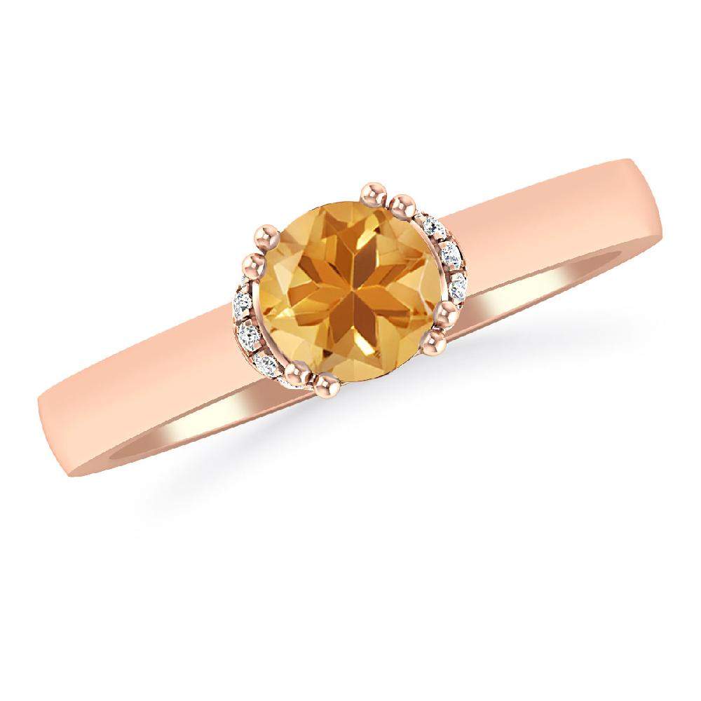 Rose Gold - Citrine