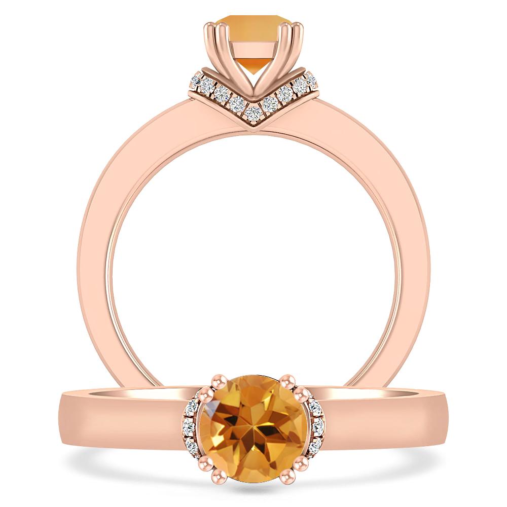 Rose Gold - Citrine